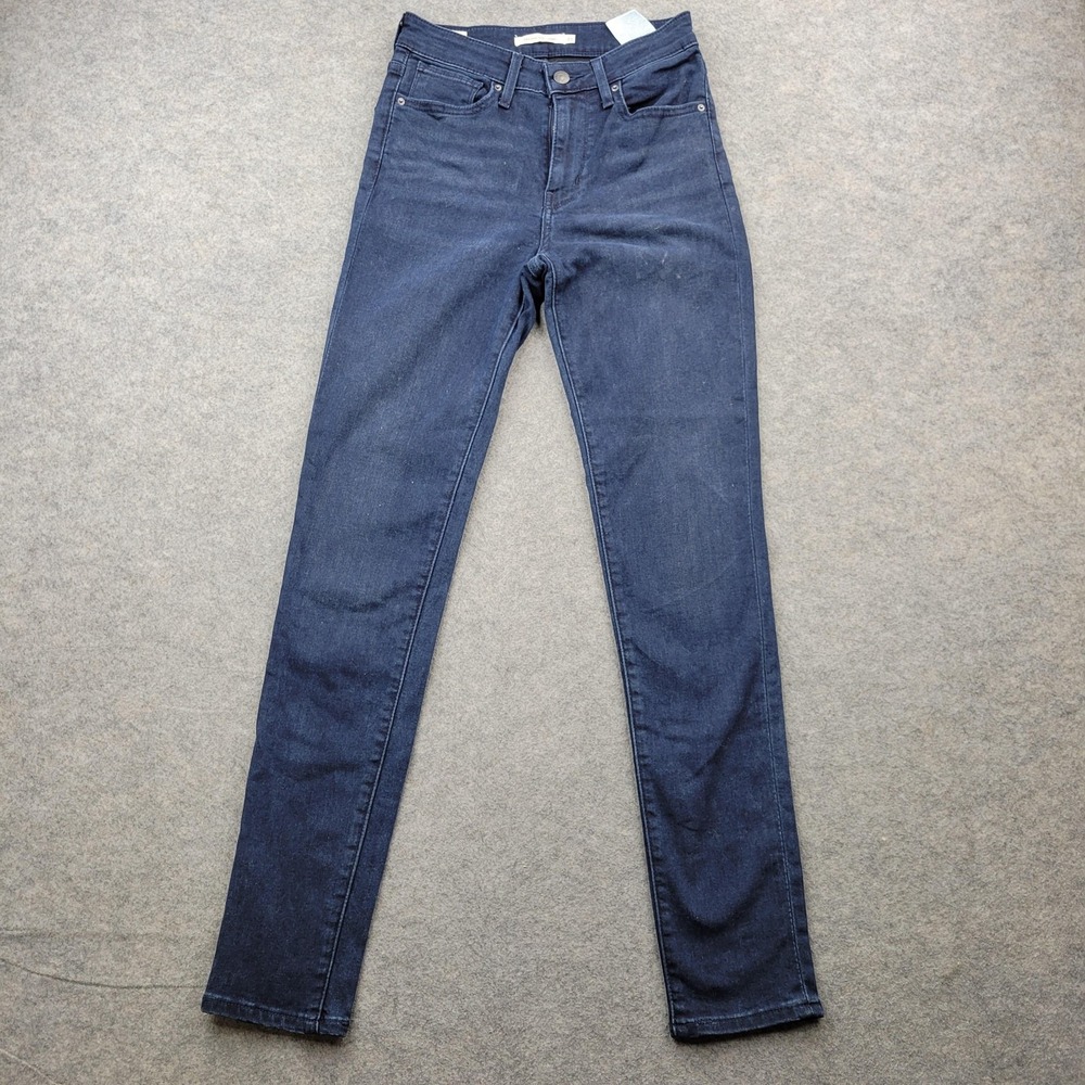 Levi's Jeans‎ Womens 27 Blue Dark Wash 721 High Rise Skinny Stretch Denim 27x30